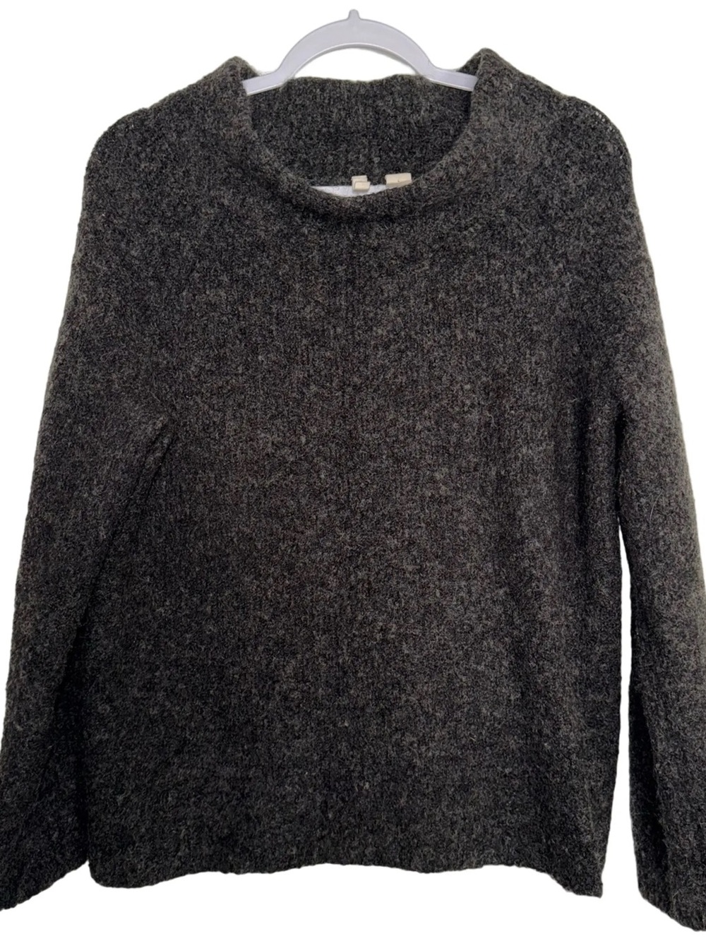 Anthropologie Moth Dark Charcoal Turtleneck Sweater
